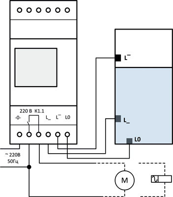 Рис.1. Схема подключения реле ADC-0311