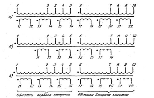 Электрическая схема трансформатора