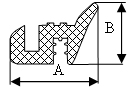 Уплотнитель окна тамбурной двери Р 259